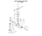 Whirlpool DU400CWGW1 pump and sprayarm diagram
