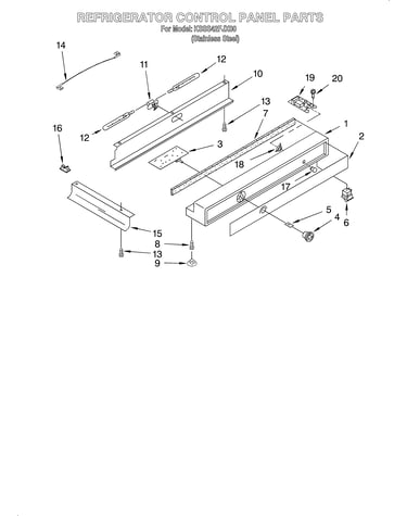 Refrigerator control panel