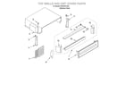 KitchenAid KSSS42FJX00 top grille and unit cover diagram