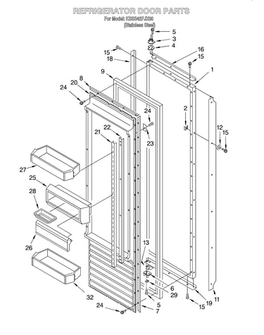 Refrigerator door