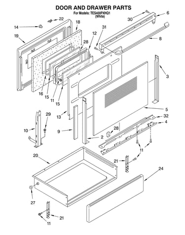 Door and drawer