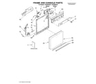 Crosley CUD4000JB1 frame and console/literature diagram