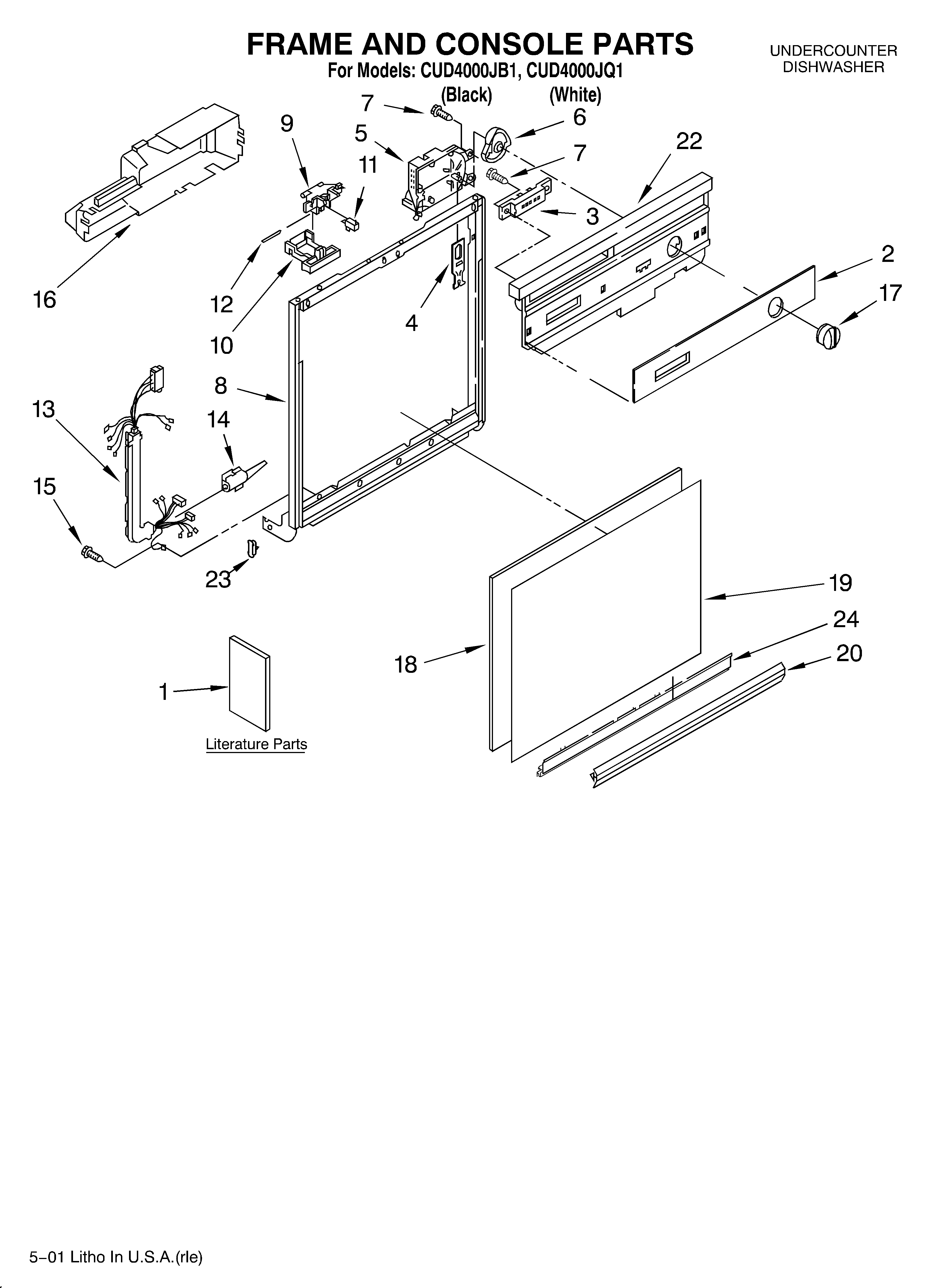 Frame and console/literature
