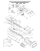 Motor and ice container