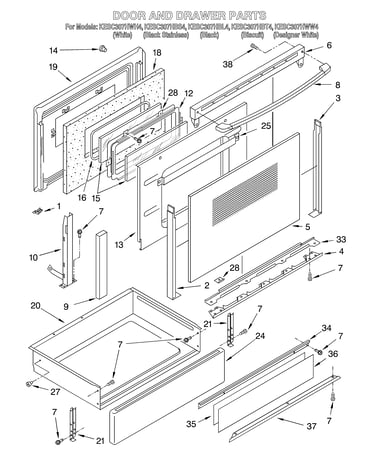 Door and drawer