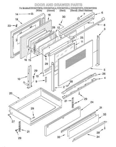 Door and drawer