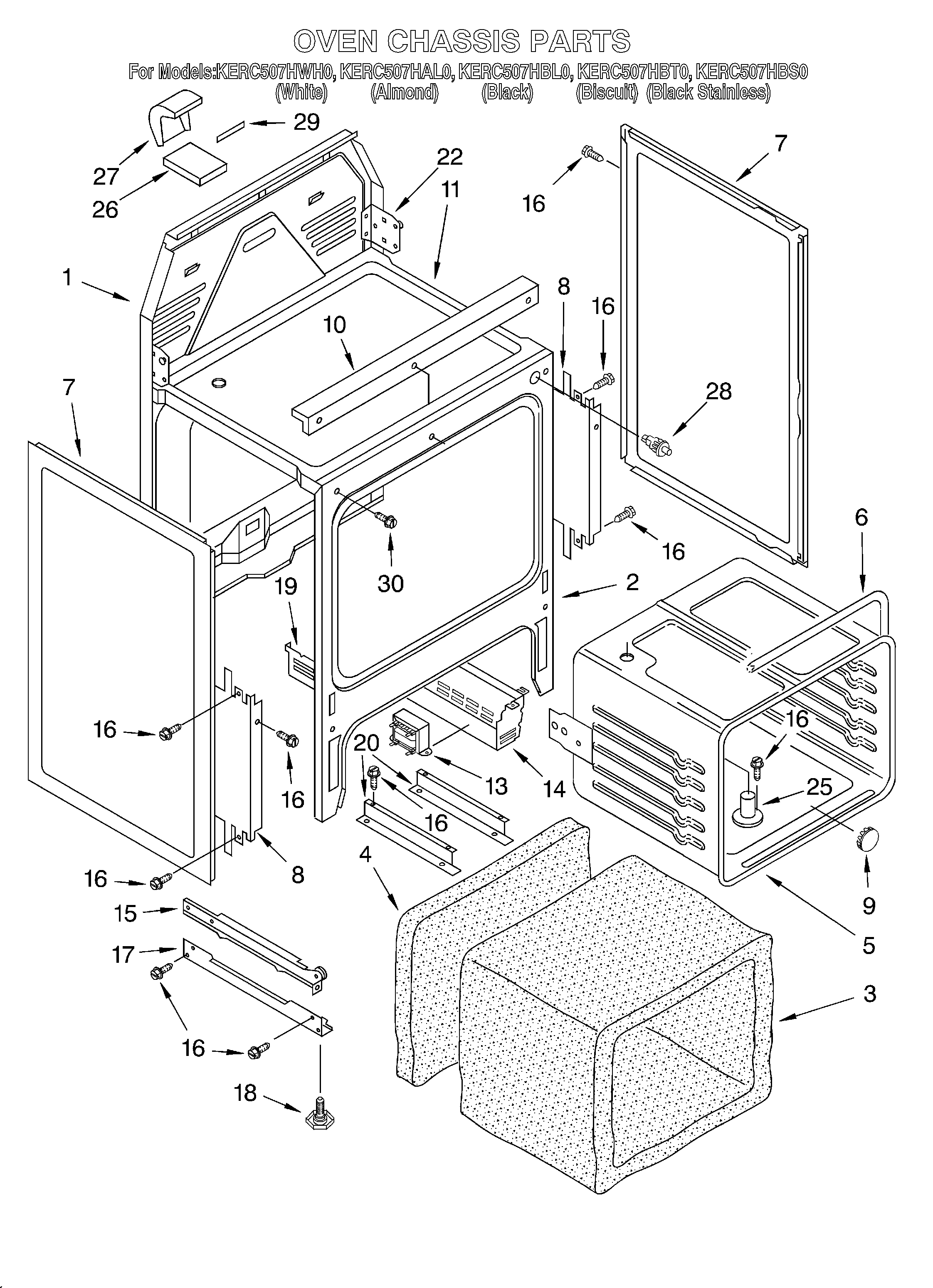 Oven chassis
