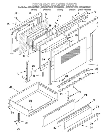 Door and drawer