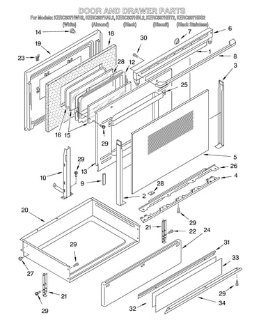 Door and drawer