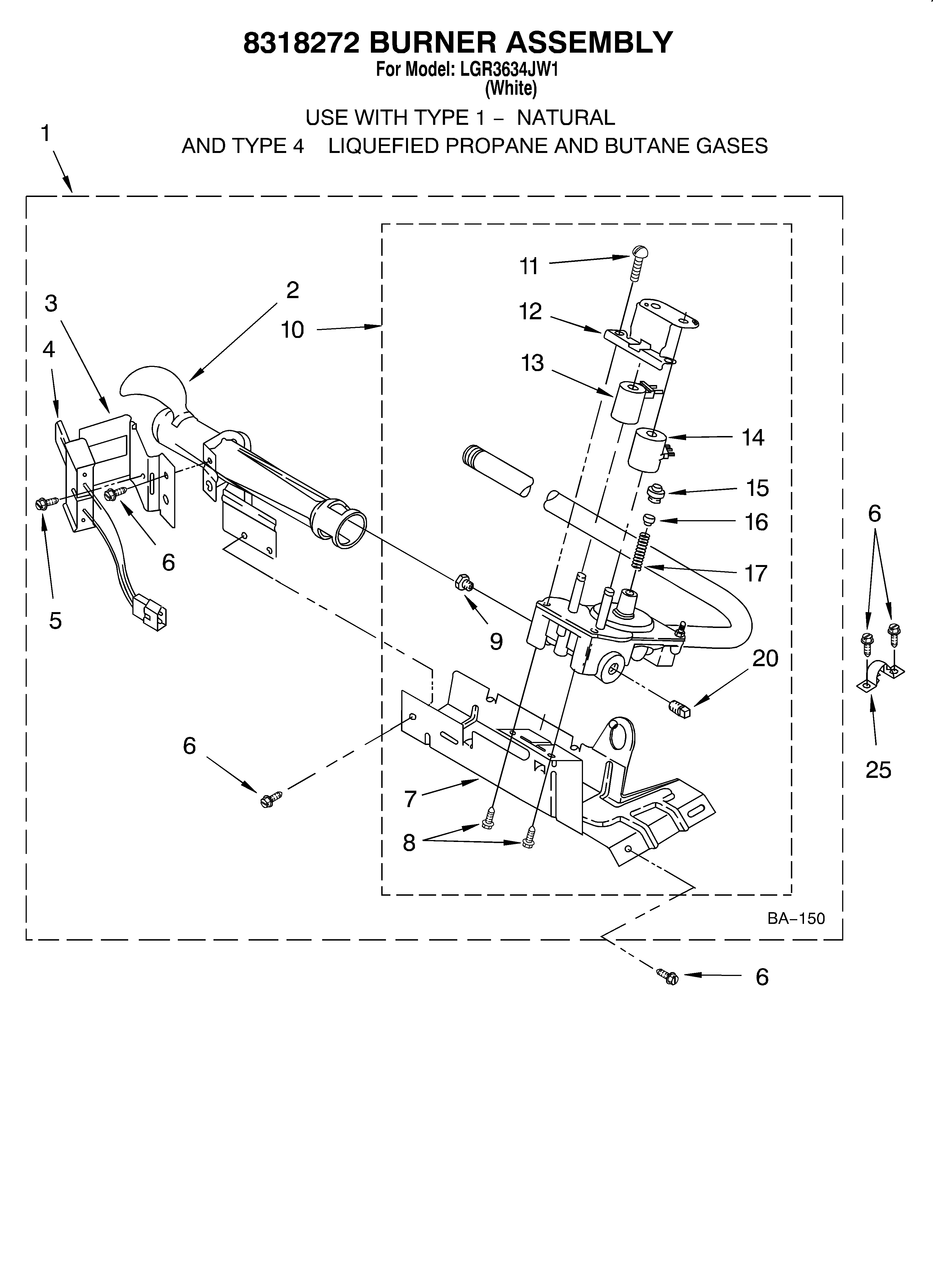 8318272 burner assembly