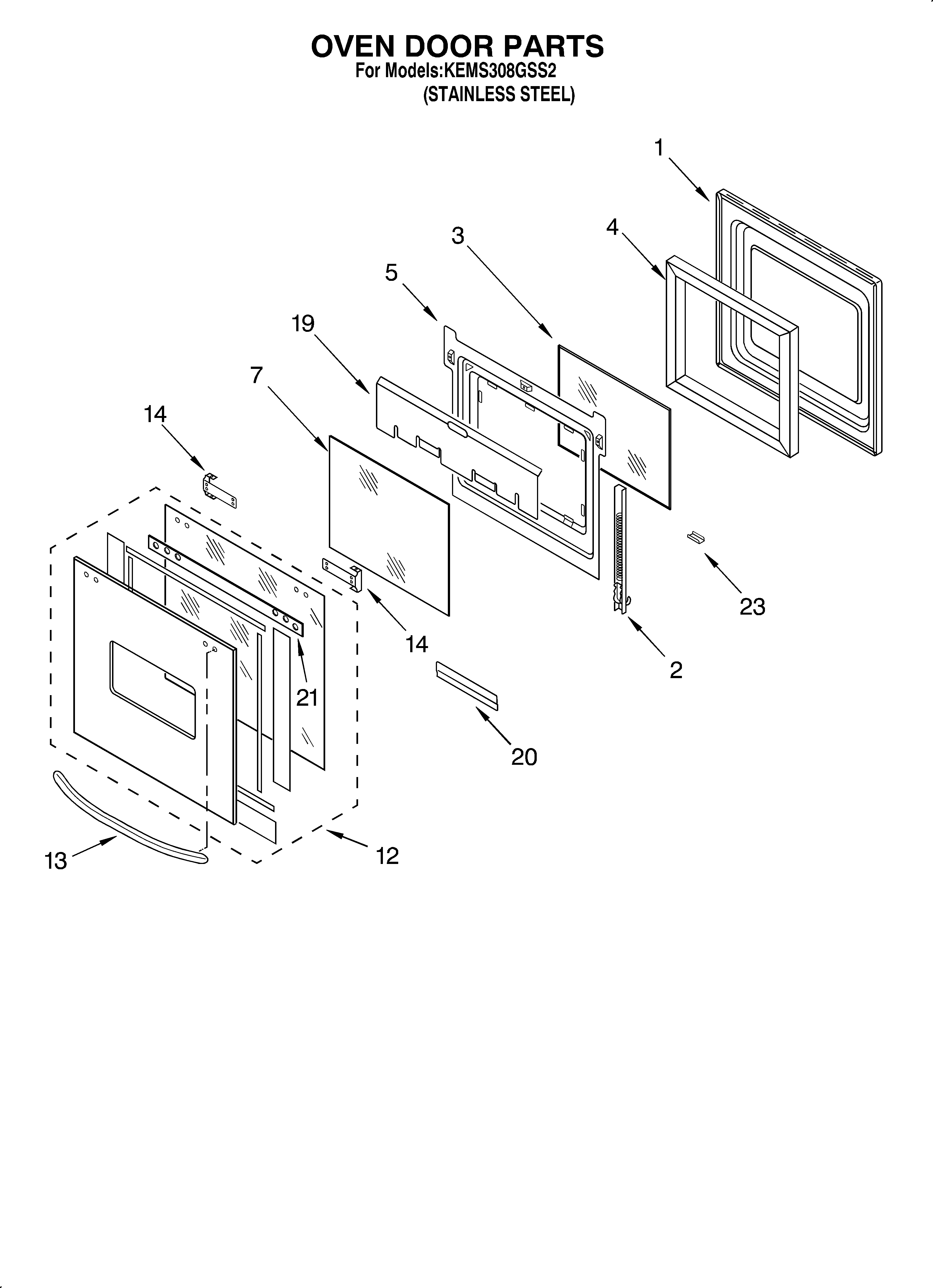Oven door