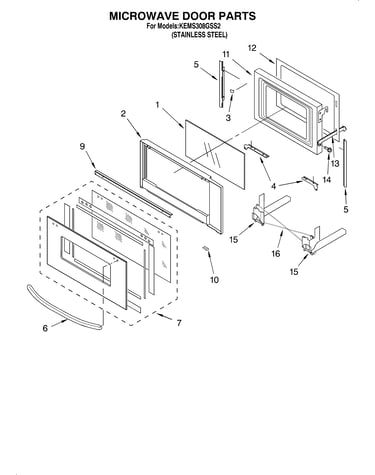Microwave door