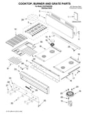 Cooktop, burner, grate/literature