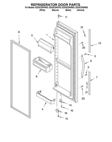 Refrigerator door