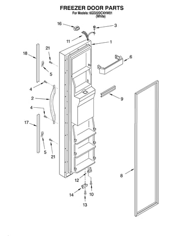 Freezer door