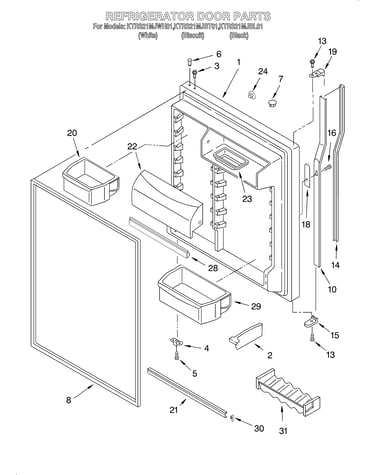 Refrigerator door