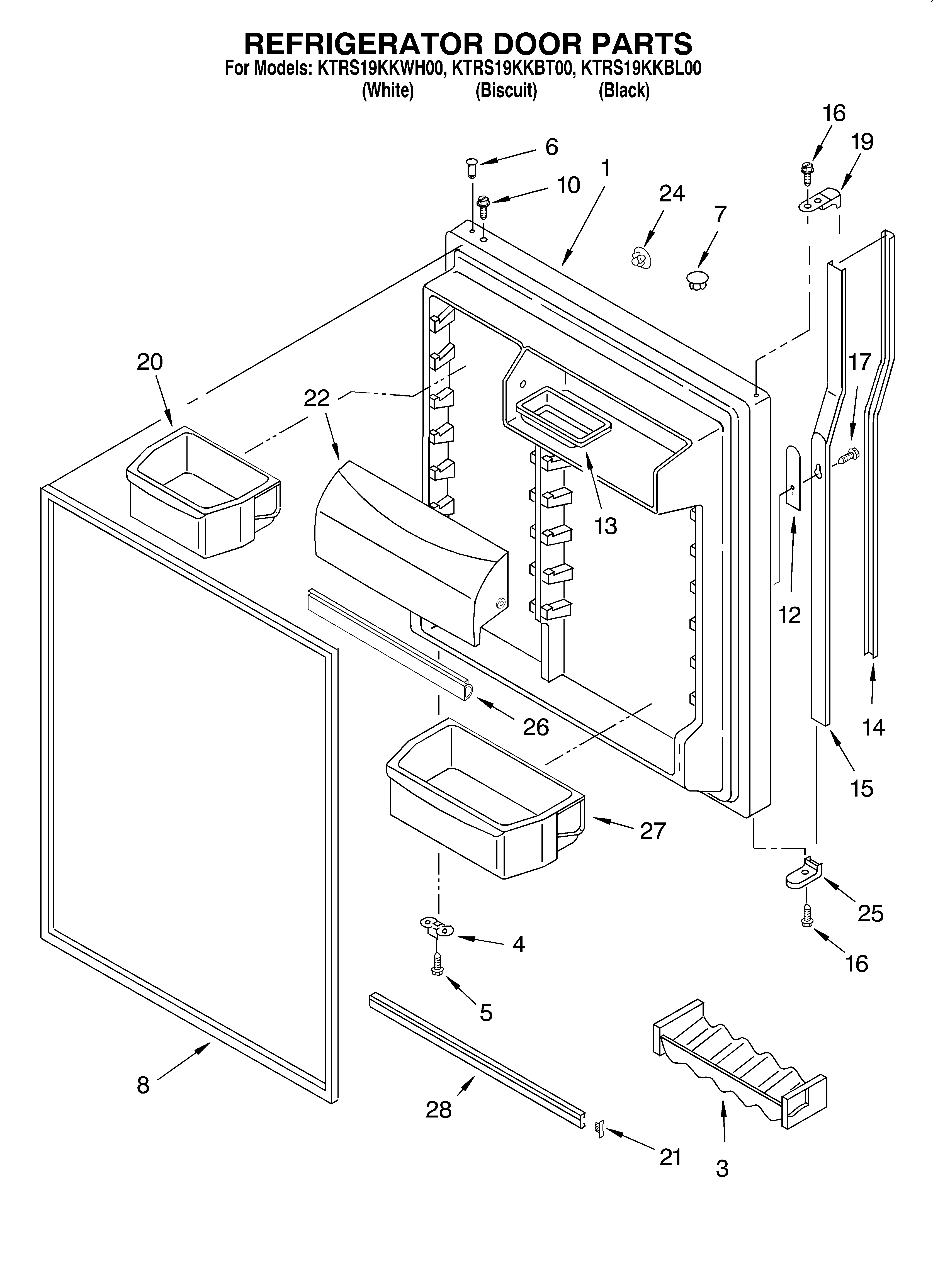 Refrigerator door