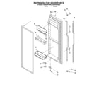 KitchenAid KSRD25FKWH01 refrigerator door diagram