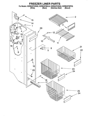 Freezer liner