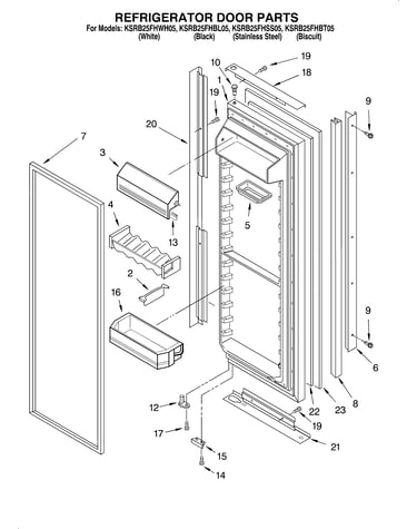 Refrigerator door