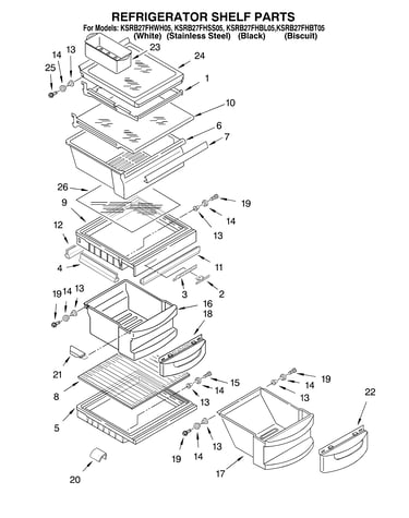 Refrigerator shelf