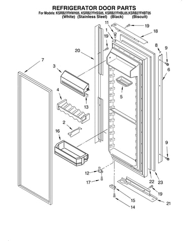 Refrigerator door