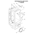 Whirlpool GD25SFXHS05 refrigerator liner diagram