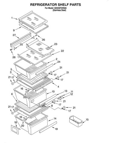 Refrigerator shelf