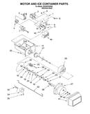 Motor and ice container