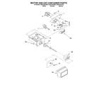 Whirlpool ED25TEXHN03 motor and ice container diagram