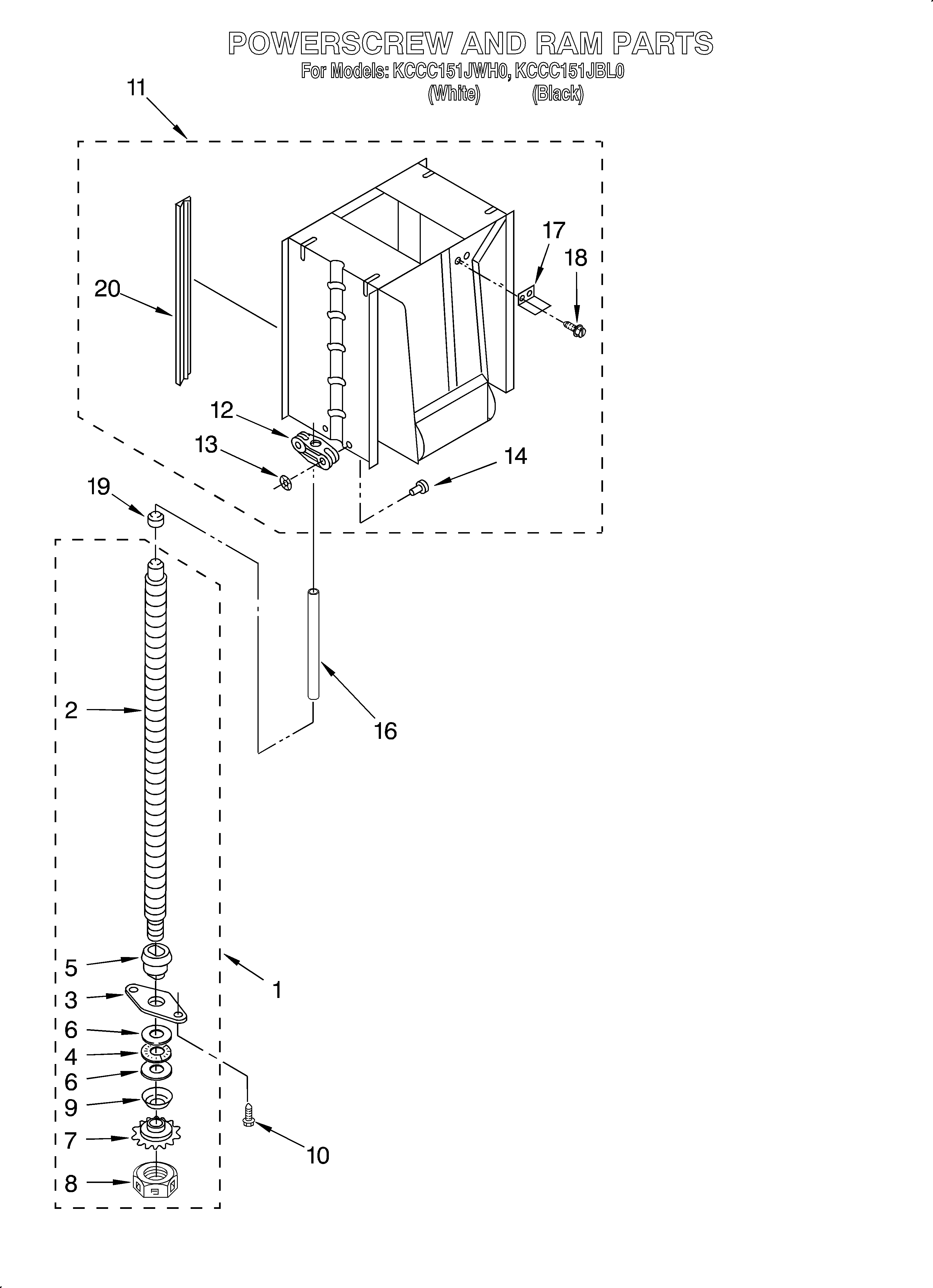 Powerscrew and ram