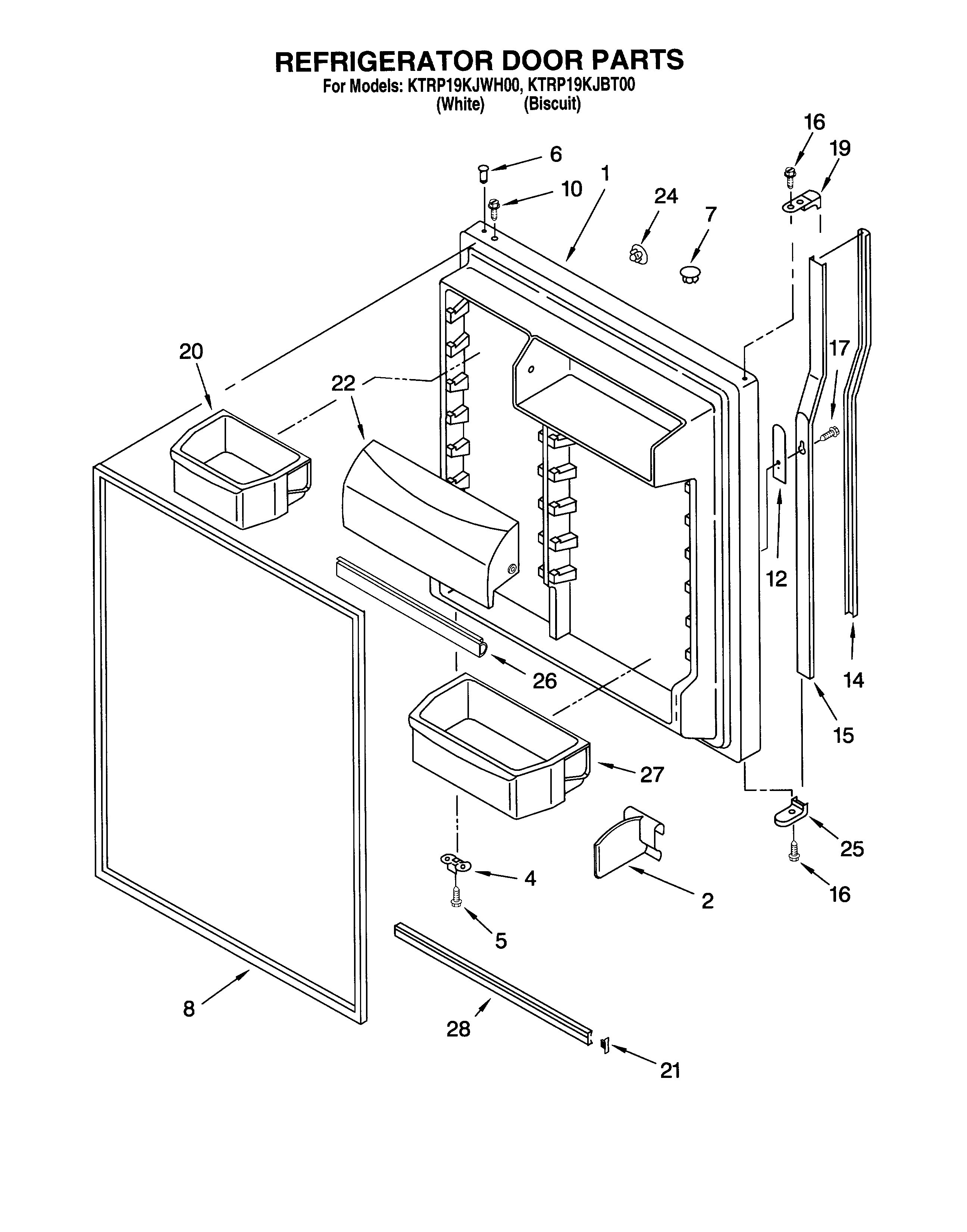 Refrigerator door