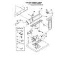 Whirlpool LER5600HQ0 top and console diagram