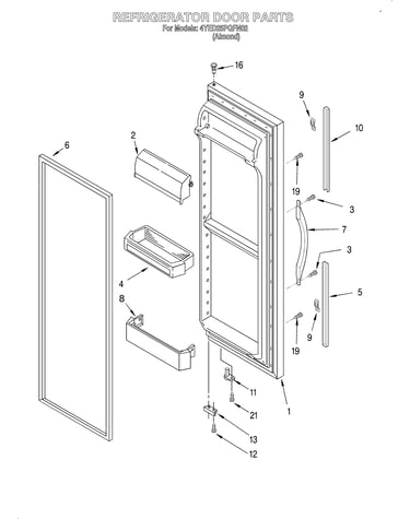 Refrigerator door