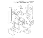 Whirlpool GMC305PDQ6 oven/literature diagram