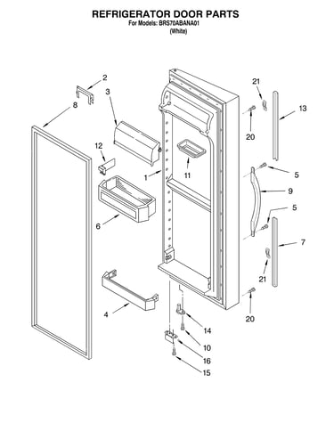 Refrigerator door