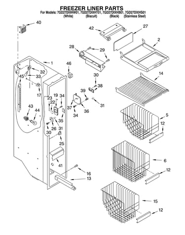 Freezer liner