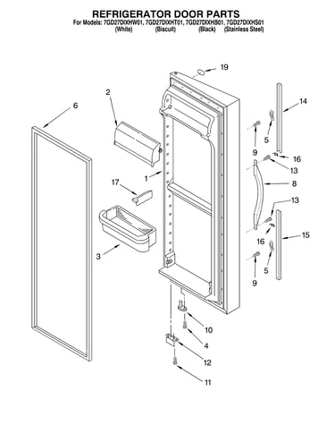 Refrigerator door