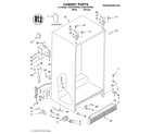 Whirlpool 2VED21ZKFN03 cabinet/literature diagram