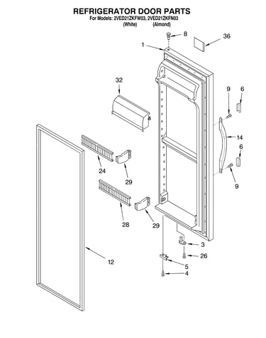 Refrigerator door