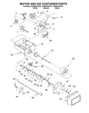 Motor and ice container