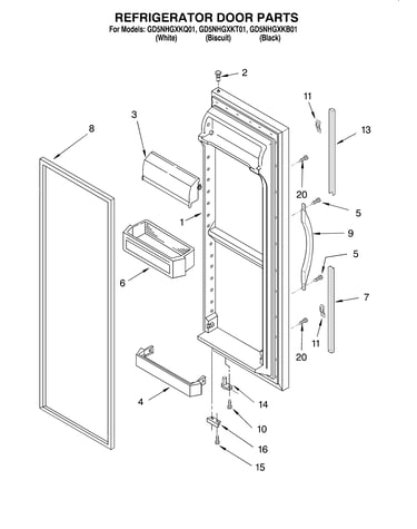 Refrigerator door