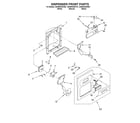 Whirlpool GD5NHGXKB01 dispenser front diagram