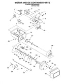 Motor and ice container
