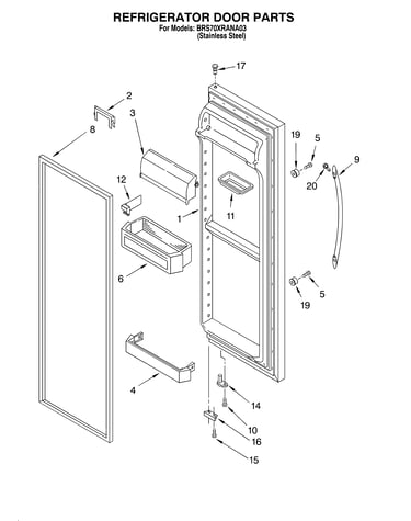 Refrigerator door