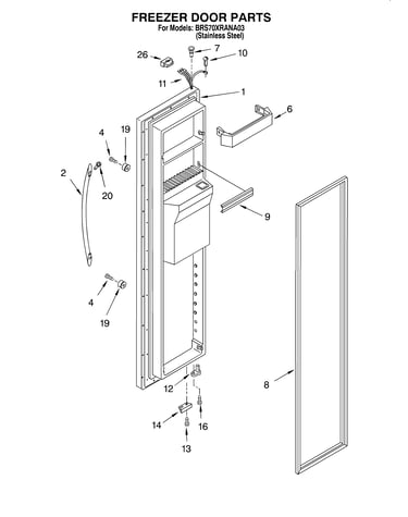 Freezer door