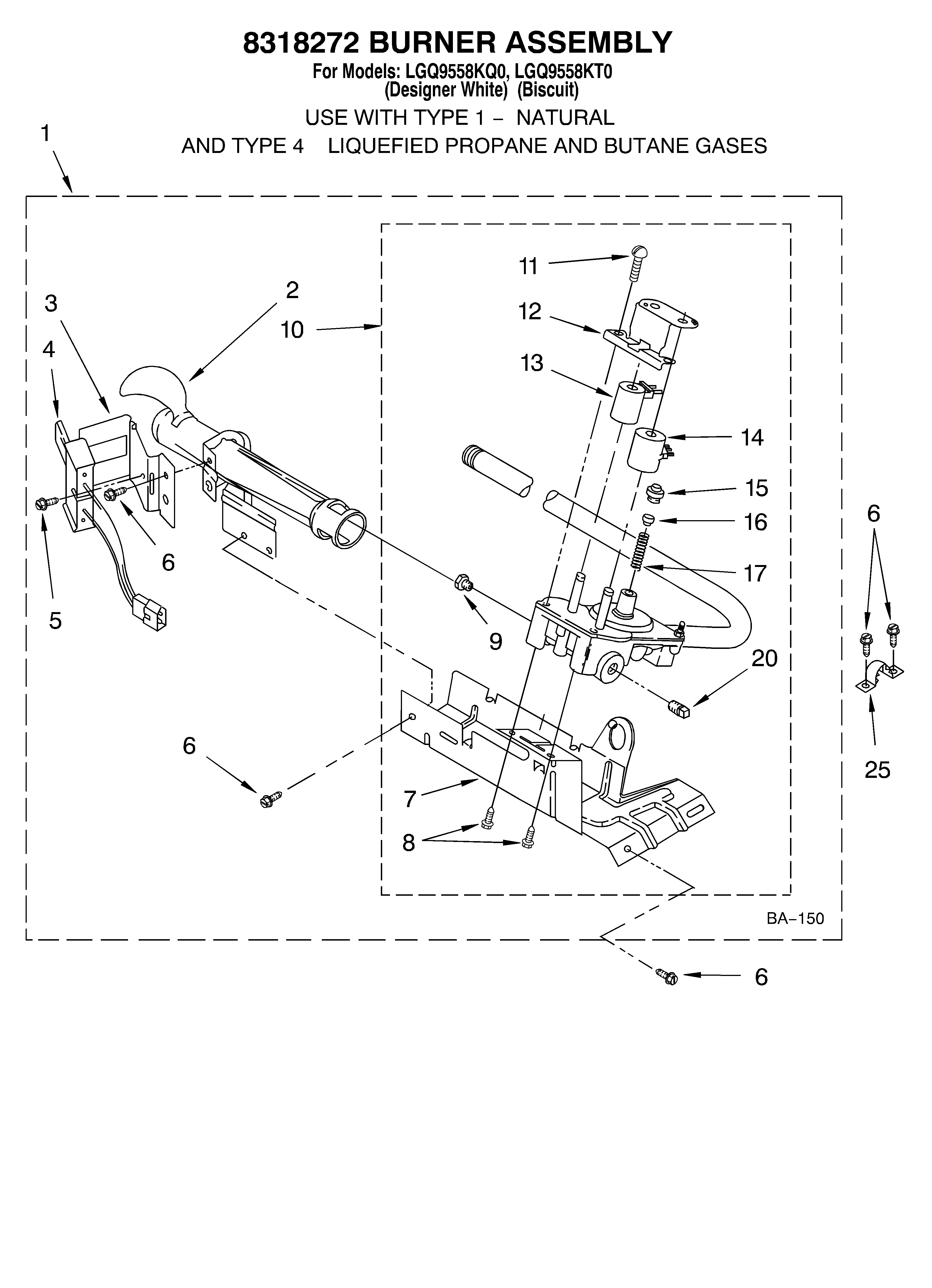 8318272 burner assembly