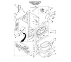 Whirlpool LGR5620KQ0 cabinet diagram