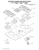 Cooktop, burner, grate/literature