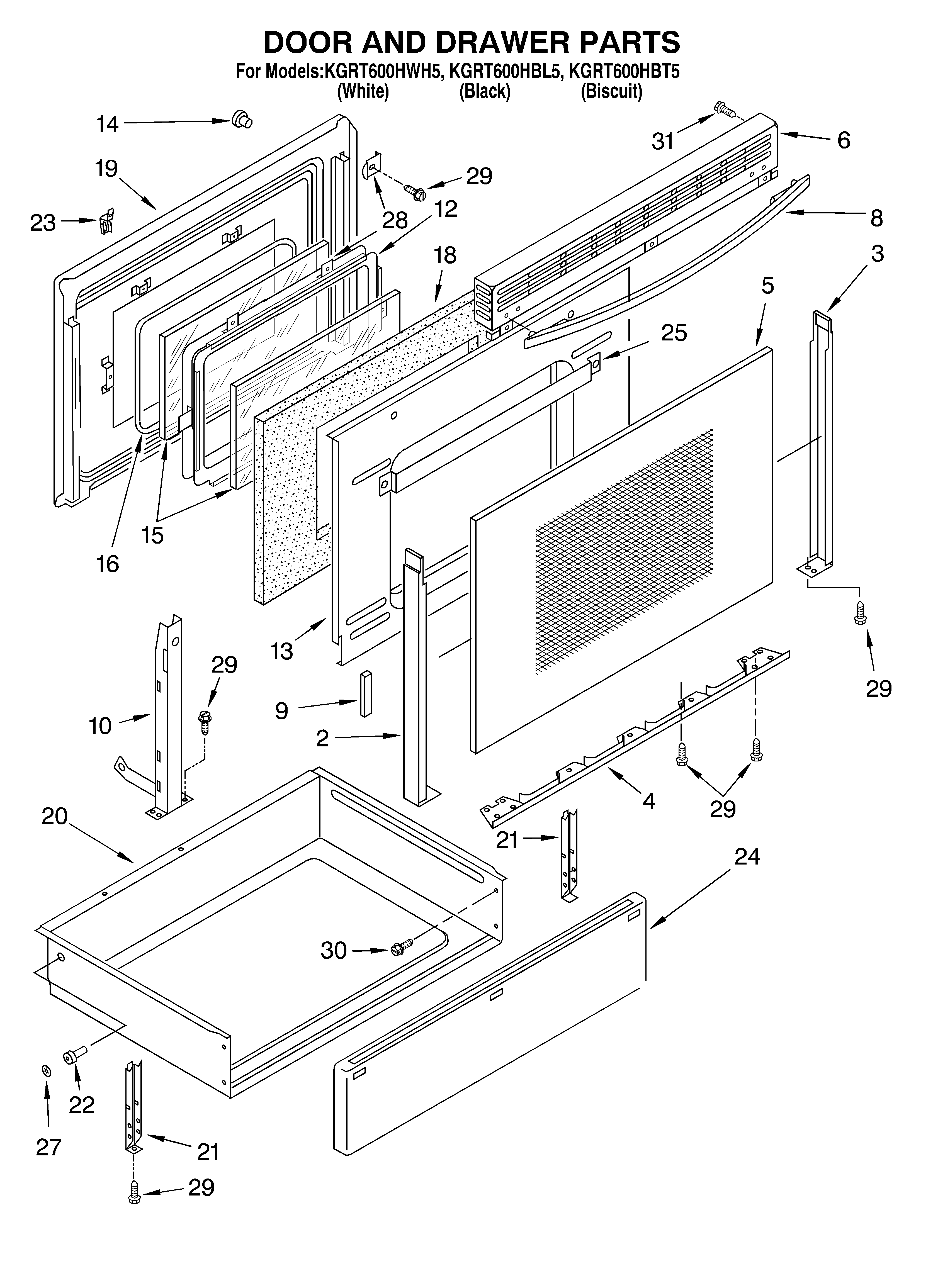 Door and drawer